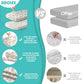 Stretch Fitted Bassinet Sheet Set BROLEX 2 Pack Cradle Sheets for Bassinet Pad