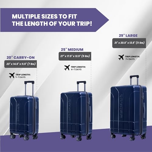 Carve 3 Piece Set with 360° Spinner Wheels (3 Count)