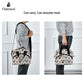 Cute Animal Dog French Bulldog Glasses Insulated Lunch Tote Bag Reusable Cooler Lunch Box with Shoulder Strap for Work Picnic School Beach (multi 14)