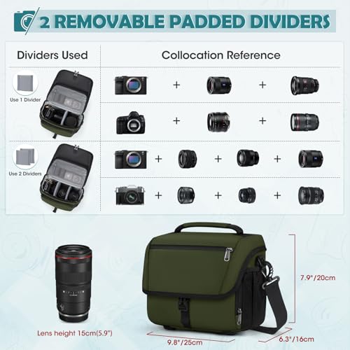 Camera Bag DSLR SLR Mirrorless Camera Case for Photographer