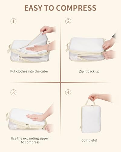 6 Set Compression Packing Cubes (6 Count)