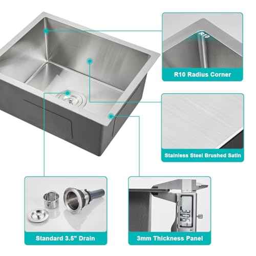 23 Inch Undermount Kitchen Sink