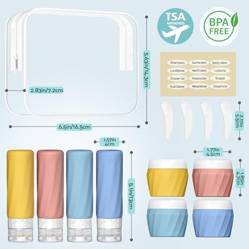 14pack Travel Bottles for Toiletries (14 Count)