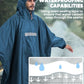 Hooded Rain Poncho for Adult Waterproof Lightweight Raincoat