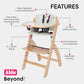 Beyond Junior Convertible Wooden High Chair with Removable Tray