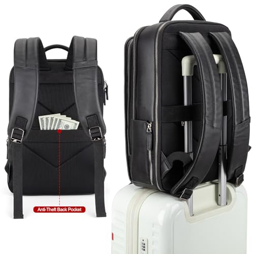 Leather Laptop Backpack