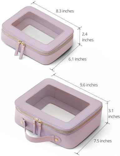 Clear Toiletry Bag 2 Pack (2 Count)