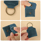 Genuine Leather SD Card Holder Keychain