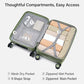 Carry On Luggage 22x14x9 Airline Approved Hardside 20 Inch Suitcase