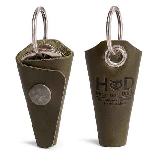 Full Grain Leather Wrap Keychain