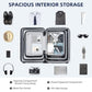 20"/24"/28" Expandable Hard Luggage Sets 3 Piece, Interstellar Blue (3 Count)