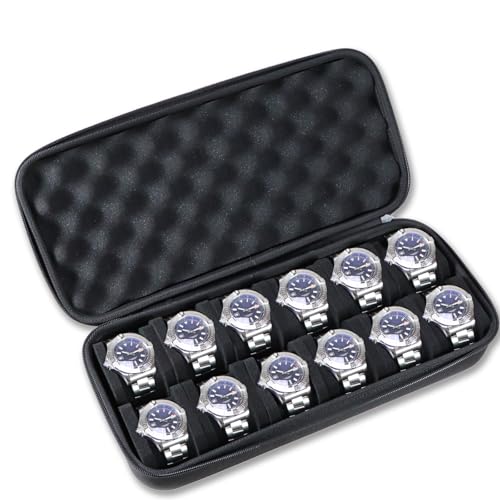 12 Slots Hard Watch Travel Case