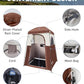 Oversize Space Privacy Camping Outdoor Shower Enclosure Portable Shower Tent for Camping 1 Room Brown Changing Tent Dressing Room