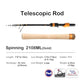 PURELURE Carbon Fiber Telescopic Fishing Rod