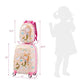 Kids Luggage 12" Toddler Backpack & 18" Travel Suitcase with Wheels (2 Count)