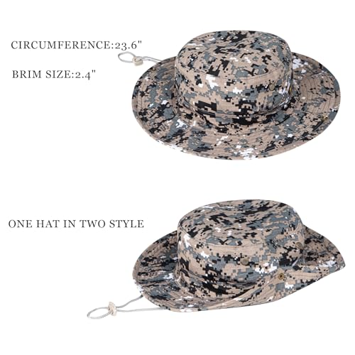Sun Hats for Men Women Safari Hat Foldable Fishing Hat UPF 50+ Bucket Hat