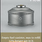 CAMPINGMOON Replacement Empty Refillable Gas Fuel Cylinder Standard for Backpacking Camping Stove EN417 Lindal Valve 110g TC