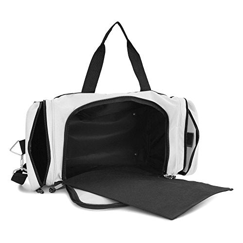 21" Sports Duffle Bag Gym Travel Pack in White