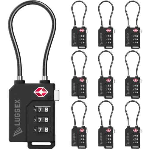 10 Pack TSA Locks for Luggage (10 Count)