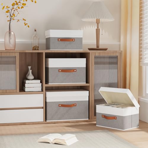 Storage Bins with Lids (3 Count)