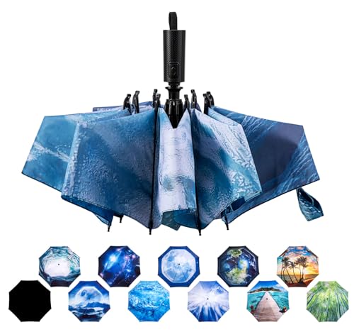 Umbrella Compact Inverted Folding Umbrellas Auto Open Close