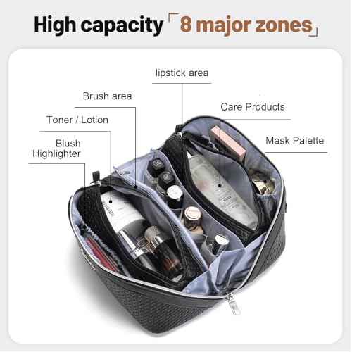 Travel Makeup Bags for Women (3 Count)