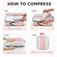 10 Pack Compression Packing Cubes for Travel Essentials (10 Count)