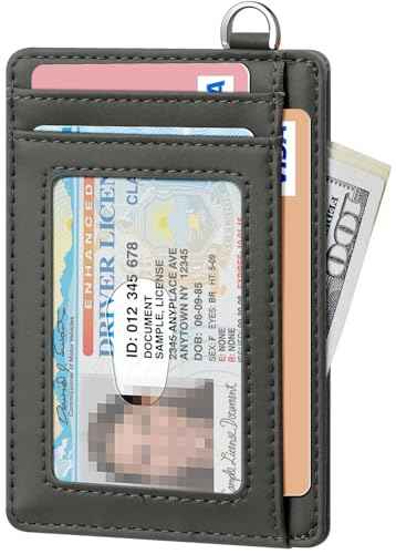 Slim Minimalist Wallet RFID Credit Card Holder for Men