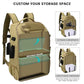 Fishing Backpack with Rod Holders 4 Tackle Boxes