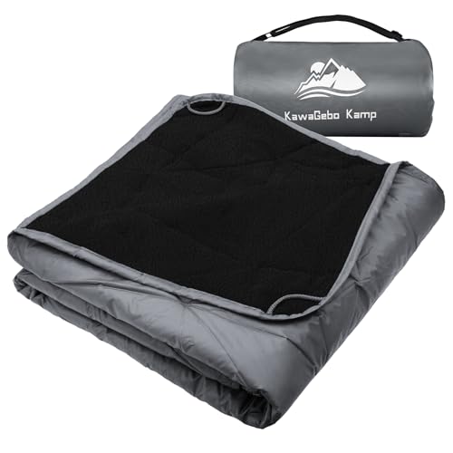 Large Waterproof Outdoor Blanket Thick Fleece 80" x 58"