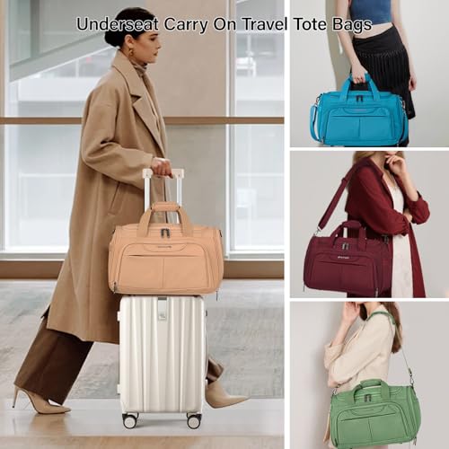 Small Underseat Carry On Luggage Bags for Travel with 10 Pockets