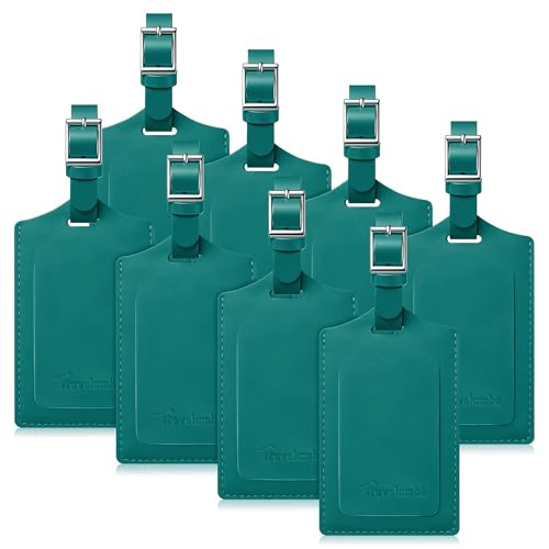 8 Pack Luggage Tags for Suitcases Airplane Travel Essentials (8 Count)