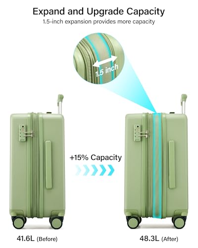 20 Inch Expandable Carry On Luggage