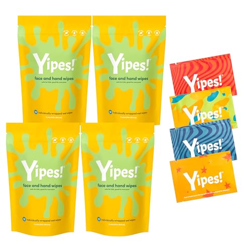 Yipes! Kids Face and Hand Wipes (48 Count)