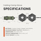 Propane 2 Burner Camping Stove with Carrying Bag and Gas Stove Pressure Regulator