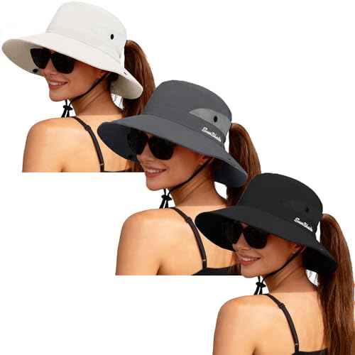 Women's Ponytail Safari Sun Hat