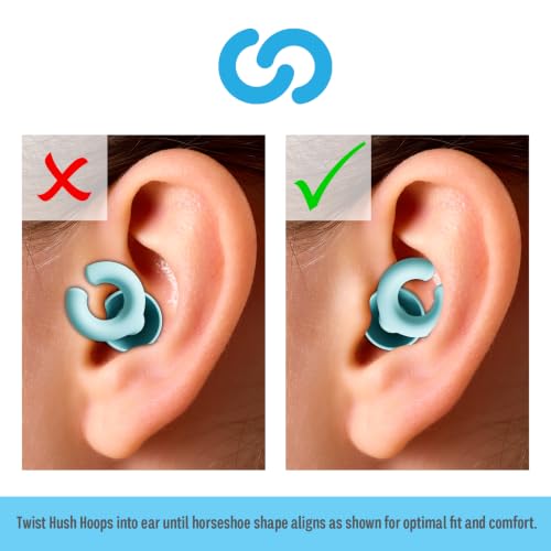 Hush Hoops Reusable Noise Reducing Ear Plugs