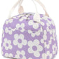 Lunch Bag for Women Men Cute Corduroy Lunch Tote Bags Reusable Insulated Lunch Box Large Capacity Reusable Insulated Cooler for Work Picnic or Travel