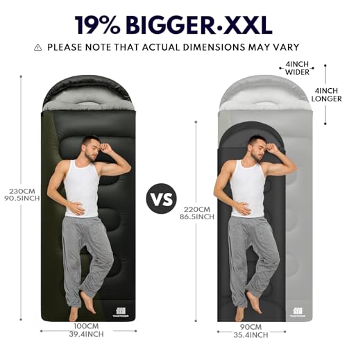XXL Sleeping Bags for Adults Teens