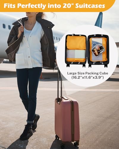 Compression Packing Cubes for Travel (8 Count)
