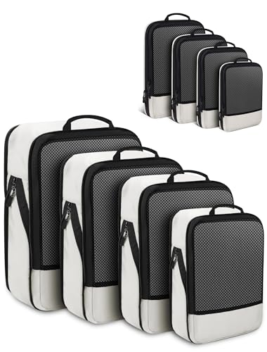 4 PCS Set Compression Packing Cubes for Travel (4 Count)