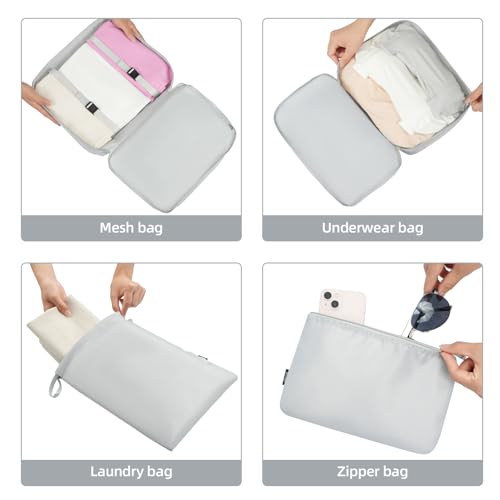 10 Set Packing Cubes Various Sizes Packing Organizer for Travel Accessories Luggage Carry On Suitcase