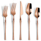 20 Piece Rose Gold Silverware Set for 4 (20 Count)