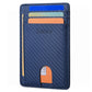 Slim Minimalist Front Pocket RFID Blocking Leather Wallets for Men and Women