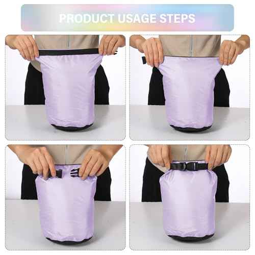6 Pcs Waterproof Dry Bag Set for Kayaking & Camping (6 Count)