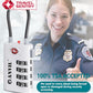 TSA Approved Luggage Locks with Search Alert Indicator (3 Count)