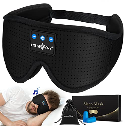 3D Sleep Headphones Bluetooth 5.4 Breathable Sleep Eye Mask