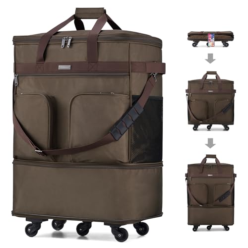 Expandable Collapsible Luggage with Wheels Suitcase