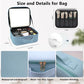 Travel Makeup Bag with LED Mirror and 10x magnifying glass with 3 Lighted Settings