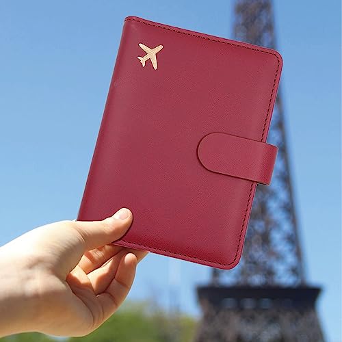 Premium Leather Passport Holder Covers Case